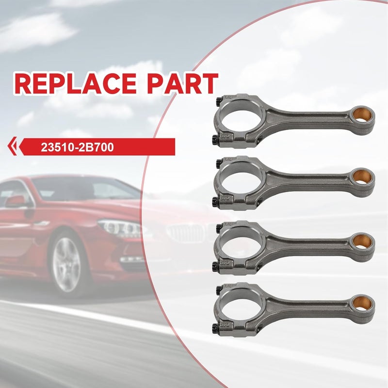 ZDKK Engine Connecting Rod for 2013-2021 VELOSTER 1.6L for 2015-2020 SONATA 1.6L for 2016-2018TUCSON 1.6L Turbo 23510-2B700 23510 2B700 235102B700 - Image 3